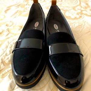 Women's black loafers
